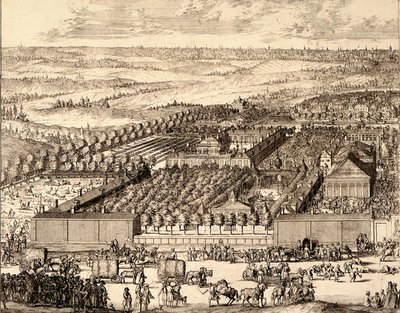 Német Negyed Nemetskaya sloboda Moszkvában, bal rész, 1705 alkotó: Schoonebeek