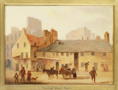 Nyugati kikötő lába, Edinburgh-i részlet: Kilenc kilátás az óvárosról alkotó: Scottish School