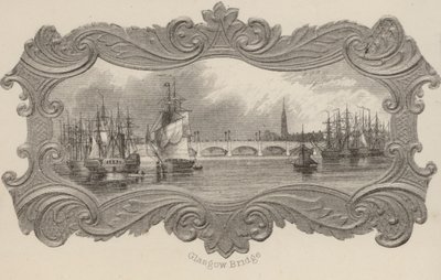 Glasgow Bridge, Skócia (litho) alkotó: Scottish School