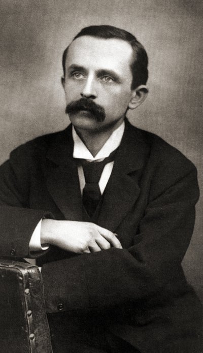J. M. Barrie portréja, 1890 (Szépia fotó) alkotó: Scottish School