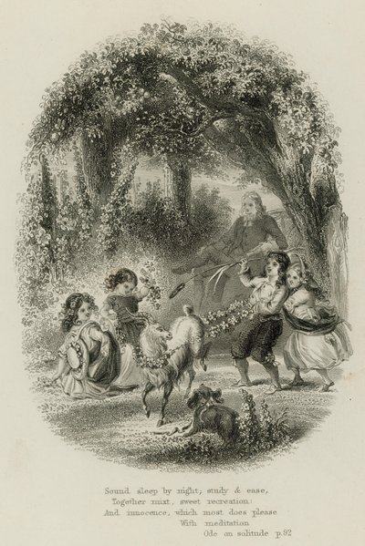 Jelenet az Óda a magányról című filmből, Alexander Pope (metszet) alkotó: Scottish School