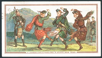Skót karácsonyi üdvözlőlap alkotó: Scottish School
