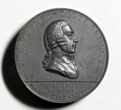 Scottish Penny Adam Smith emlékére (előlap), 1797 (réz) (a hátoldalt lásd: XJF448270) alkotó: Scottish School