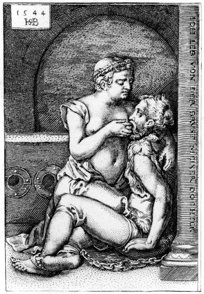 „Cimon és Pero”, 1544–1849. alkotó: Sebald Beham