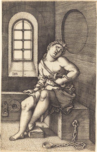 Kleopátra ül alkotó: Sebald Beham