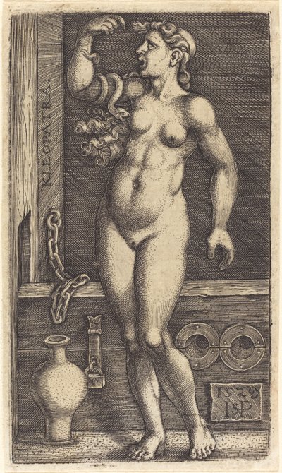 Kleopátra állva alkotó: Sebald Beham