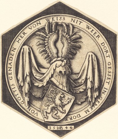 Címer oroszlánnal alkotó: Sebald Beham