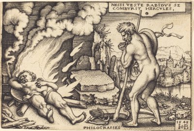 Herkules halála alkotó: Sebald Beham