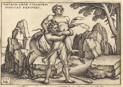 Herkules megöli Anthaeust alkotó: Sebald Beham