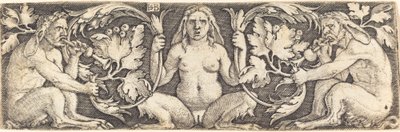 Dísz három szatírral alkotó: Sebald Beham