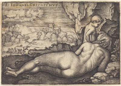 Szent Krizosztosz bűnbánata alkotó: Sebald Beham