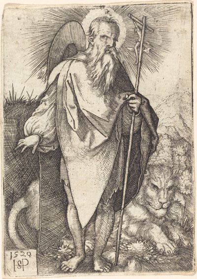 Szent Jeromos állva alkotó: Sebald Beham