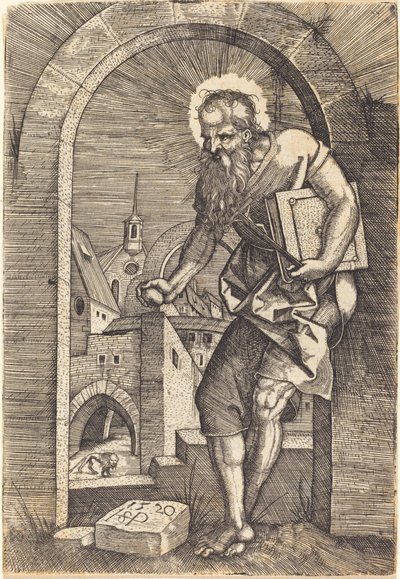 Szent Jeromos a boltívnél alkotó: Sebald Beham