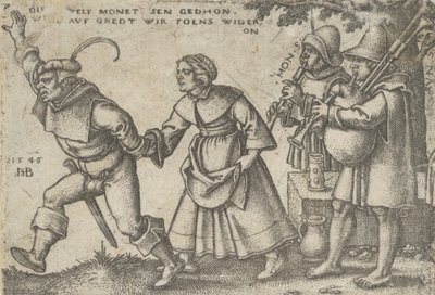 Az év vége, A parasztok ünnepéből vagy a tizenkét hónapból, 1546. alkotó: Sebald Beham