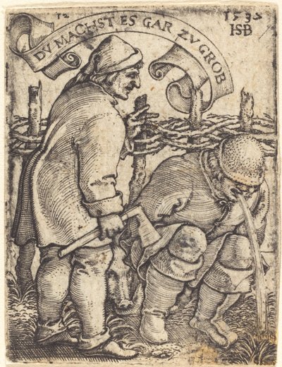Hányós paraszt alkotó: Sebald Beham