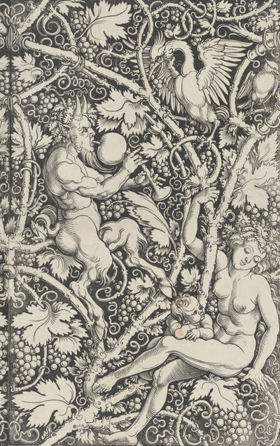 Tapéta Satyr családdal, 1515. alkotó: Sebald Beham