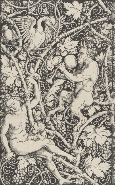 Tapéta Satyr családdal, 1515. alkotó: Sebald Beham
