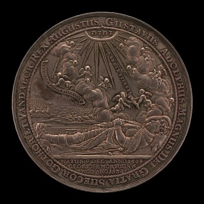 II. Gusztáv Adolf halála, 1594-1632, svéd király 1611 [előlap], 1634. alkotó: Sebastian Dadler