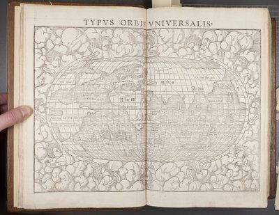 Globe, a Cosmographia-ból, 1544 alkotó: Sebastian Munster