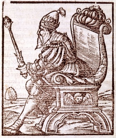Qubilai (Kubilai kán, a Mongol Jüan-dinasztia első császára (1215-1294) – S. Munster „” Cosmographia” című művében. Párizs alkotó: Sebastian Munster