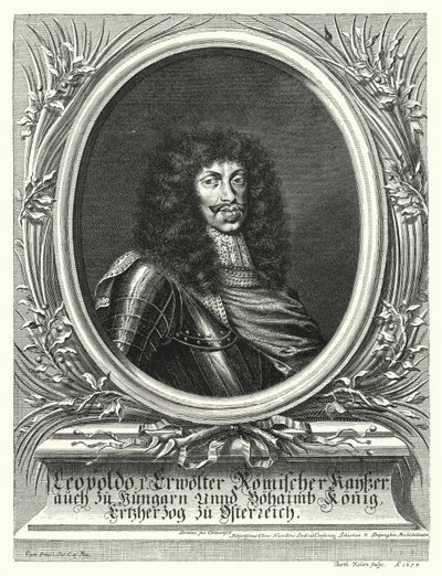 I. Lipót, római római császár (metszet) alkotó: Sebastian van (after) Dryweghen