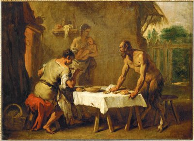 Le satyr et le paysan - Szatír és földműves, egy aszódi mese ... alkotó: Sebastiano (attr. to) Ricci