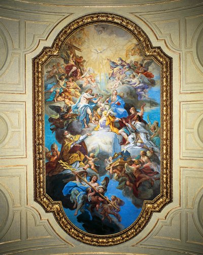 Szent Cecília megkoronázása alkotó: Sebastiano Conca