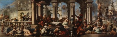 Kleopátra lakoma, 1660. alkotó: Sebastiano Mazzoni
