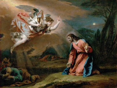 Agonie dans le jardin – Az agónia a kertben, Ricci, Sebastiano (1659-1734). Olaj, vászon, kb 1730. Mérete: 59x77 cm. Művészettörténeti Múzeum, Vienne alkotó: Sebastiano Ricci