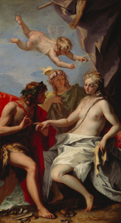 Bacchus és Ariadne (olaj, vászon) alkotó: Sebastiano Ricci