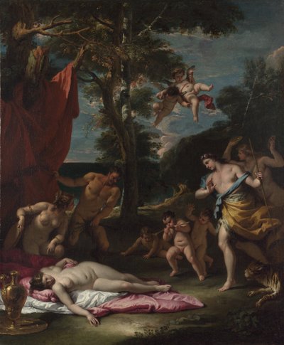 Bacchus és Ariadne, um 1700 alkotó: Sebastiano Ricci