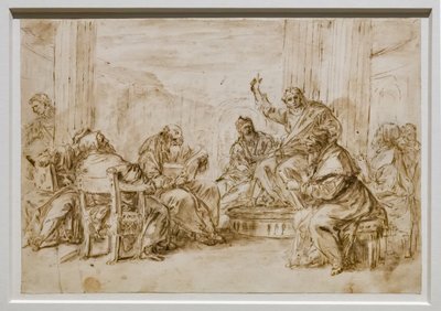 Krisztus az orvosok között alkotó: Sebastiano Ricci