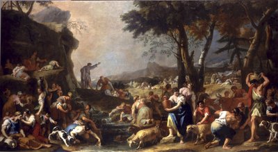Mózes vizet bocsát ki a sziklából, 1725-26 alkotó: Sebastiano Ricci