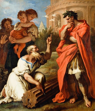 Idősebb Tarquin, Attius Navius tanácsadója, 1690 körül (olaj, vászon) alkotó: Sebastiano Ricci