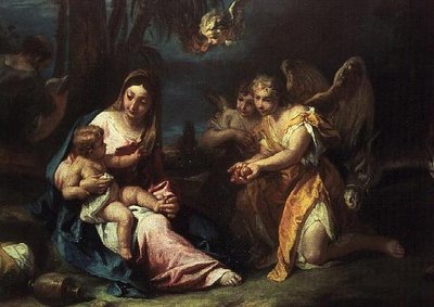 A többiek az egyiptomi repülésen alkotó: Sebastiano Ricci
