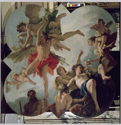 A szerelem büntetése (olaj, vászon alkotó: Sebastiano Ricci