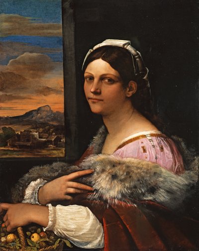 Egy fiatal római nő portréja alkotó: Sebastiano del Piombo