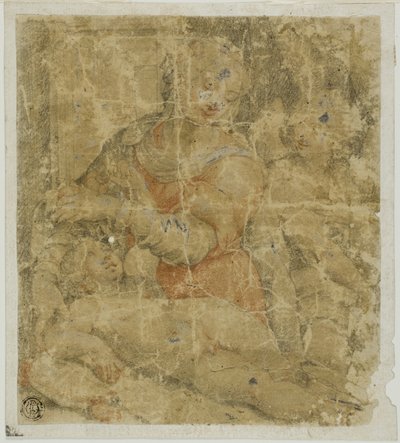 Szűz és gyermeke angyallal alkotó: Sebastiano del Piombo