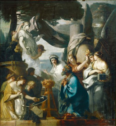 Salomon sacrifiant aux idoles - Salamon áldoz a bálványoknak ... alkotó: Sébastien Bourdon