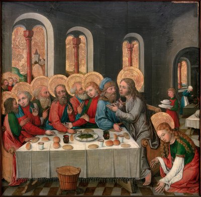 Krisztus látogatása Lázár házában alkotó: Seeschwäbischer Meister