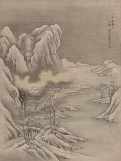 Téli jelenet, 1892. alkotó: Seki Shuko