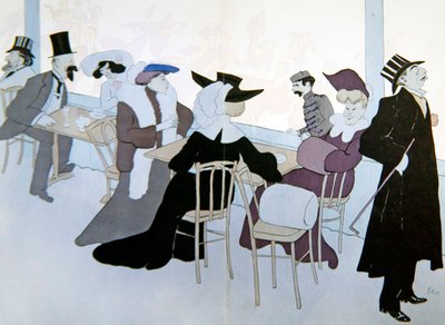 A Palais de Glace, 1905 körül (színes litográfia) alkotó: Sem