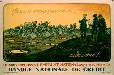 világháborús francia poszter, háborús kötvények vásárlására buzdítva, 1914-18 alkotó: Sem