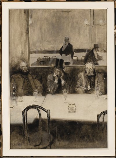 Paul Verlaine, Bibi la Purée és Stephane Mallarme a Procope kávéházban alkotó: Serafino Macchiati