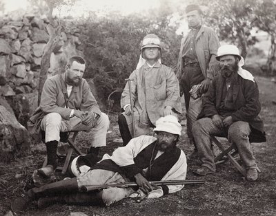 Felfedezők csoportja, Júdea körzet, Palesztina, 1867 alkotó: Sergeant Henry Phillips