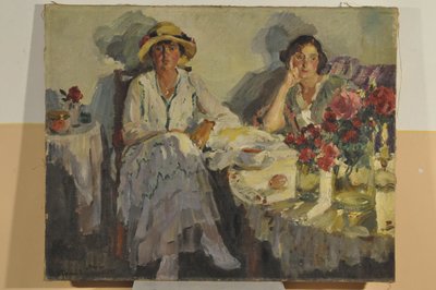 Leszáll az őszi este, 1915 alkotó: Sergei Arsenevich Vinogradov