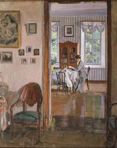 Egy házban, 1910 alkotó: Sergei Arsenevich Vinogradov