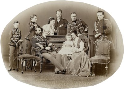 II. Sándor orosz császár családja, c. 1871. alkotó: Sergei Lvovich Levitsky
