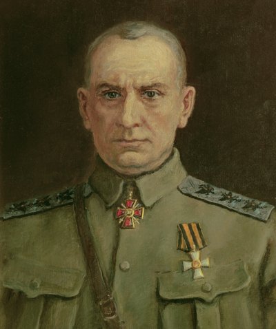 Legfelsőbb uralkodó és A. Kolchak orosz admirális (1874-1920) (olaj, vászon) alkotó: Sergei Varlenovich Pen