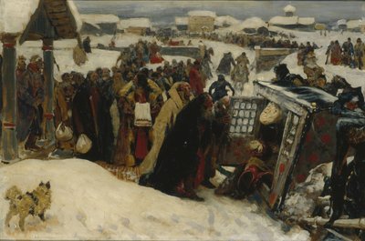 Vajda érkezése, 1907 alkotó: Sergej Vasilevic Ivanov